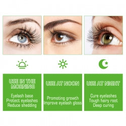 West&Month Castor Oil Eyelash Serum, Natural Slender Long Moist Curl Gentle Black Dense Beautiful