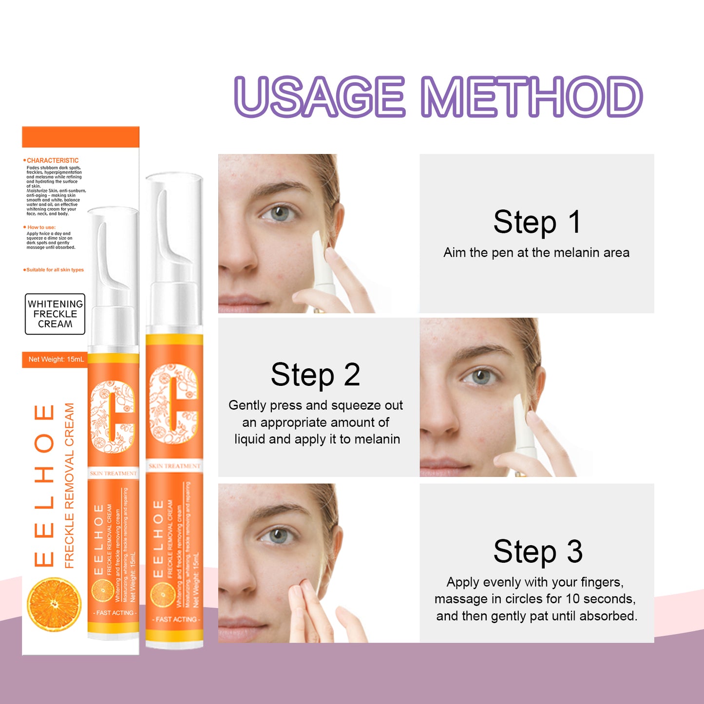 EELHOE VC Beauty Pen, Moisturizing Facial Skin, Reduce Spots And Melanin Skin Beauty Pen