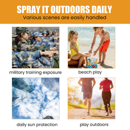 EELHOE Small Aperture Protective Spray, Isolation, Uv Protection, Waterproof, Sweat Proof, White And Clear Skin Feeling