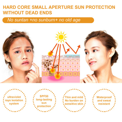 EELHOE Small Aperture Protective Spray, Isolation, Uv Protection, Waterproof, Sweat Proof, White And Clear Skin Feeling