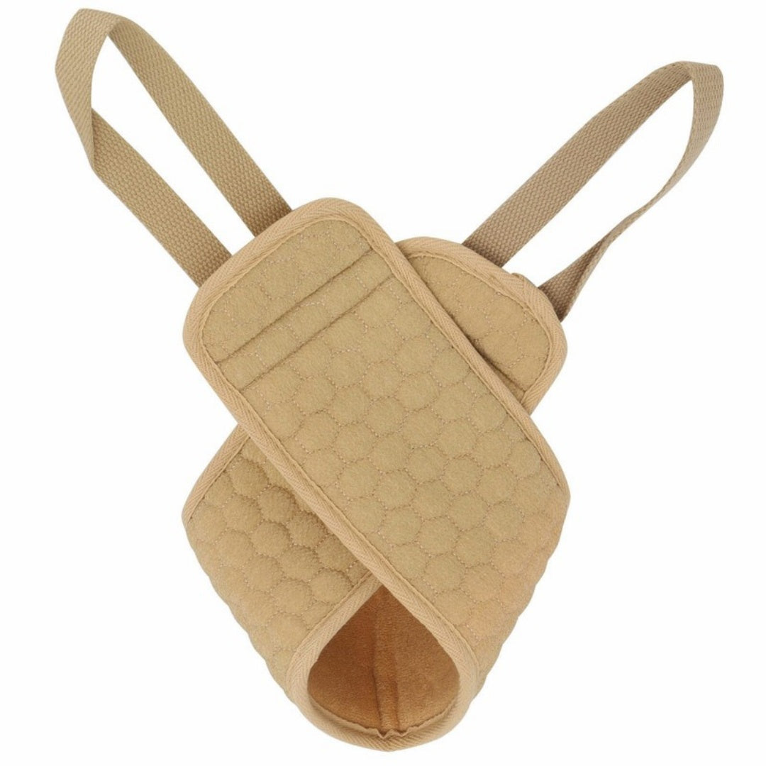 Exfoliating Back Scrubber Bath Shower Strap Loofah Spa Skin Body Sponge Brush AU