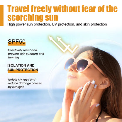 EELHOE Small Aperture Protective Spray, Isolation, Uv Protection, Waterproof, Sweat Proof, White And Clear Skin Feeling