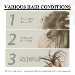 OUHOE Collagen Hair Mask, Repair Dry And Frizzy Hair Deep Moisturizing And Smoothing Hair Treatment Mask