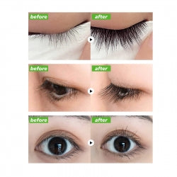 West&Month Castor Oil Eyelash Serum, Natural Slender Long Moist Curl Gentle Black Dense Beautiful