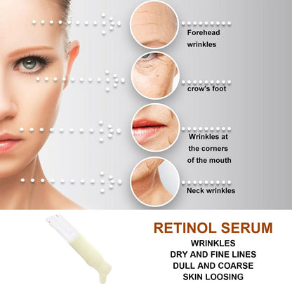 EELHOE Retinol Face Serum, Lightening Fine Lines, Hydrating, Firming, Anti Aging A Pple Skin Repair E Ssence