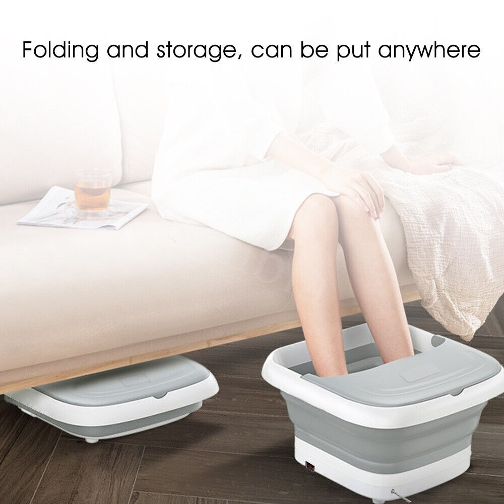 Electric Foot Spa Massager Footbath Pedicure Heat Soak Home Bath Tub Massage