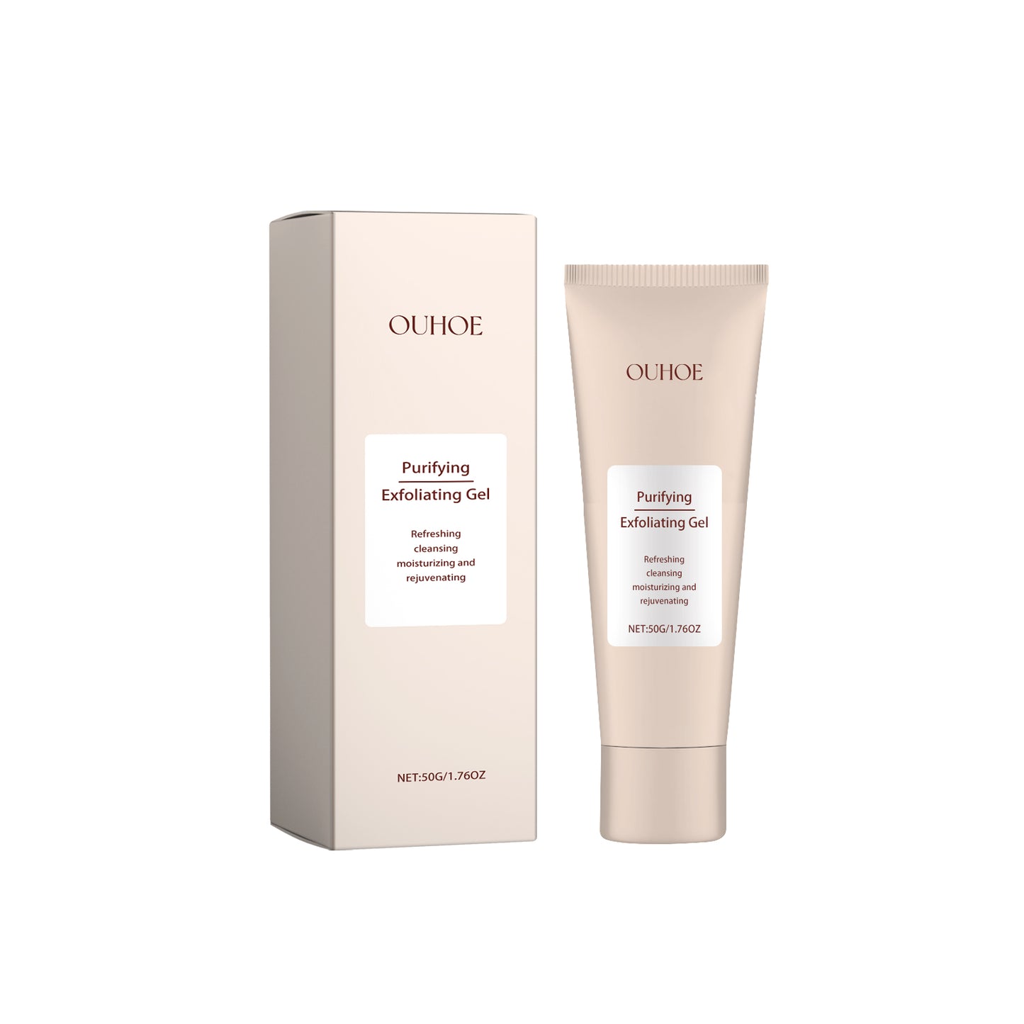 OUHOE Purifying Exfoliating Gel, Skin Mildly Tender Skin Cutin Clean Pores Blackhead Gel