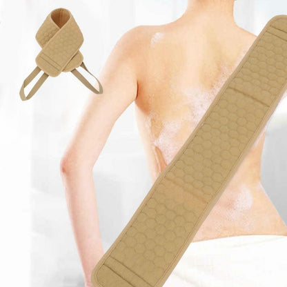 Exfoliating Back Scrubber Bath Shower Strap Loofah Spa Skin Body Sponge Brush AU