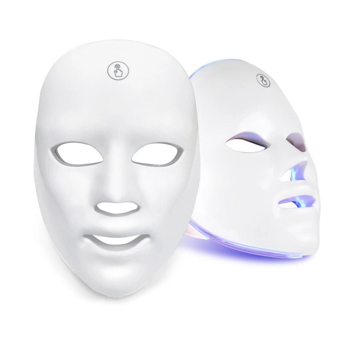7 Color LED Light Photon Face Mask Neck Rejuvenation Skin Facial Wrinkle Therapy