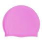 Silicone Swimming Cap Large Waterproof Swim Hat for Long Hair Men Women Adults-Pink