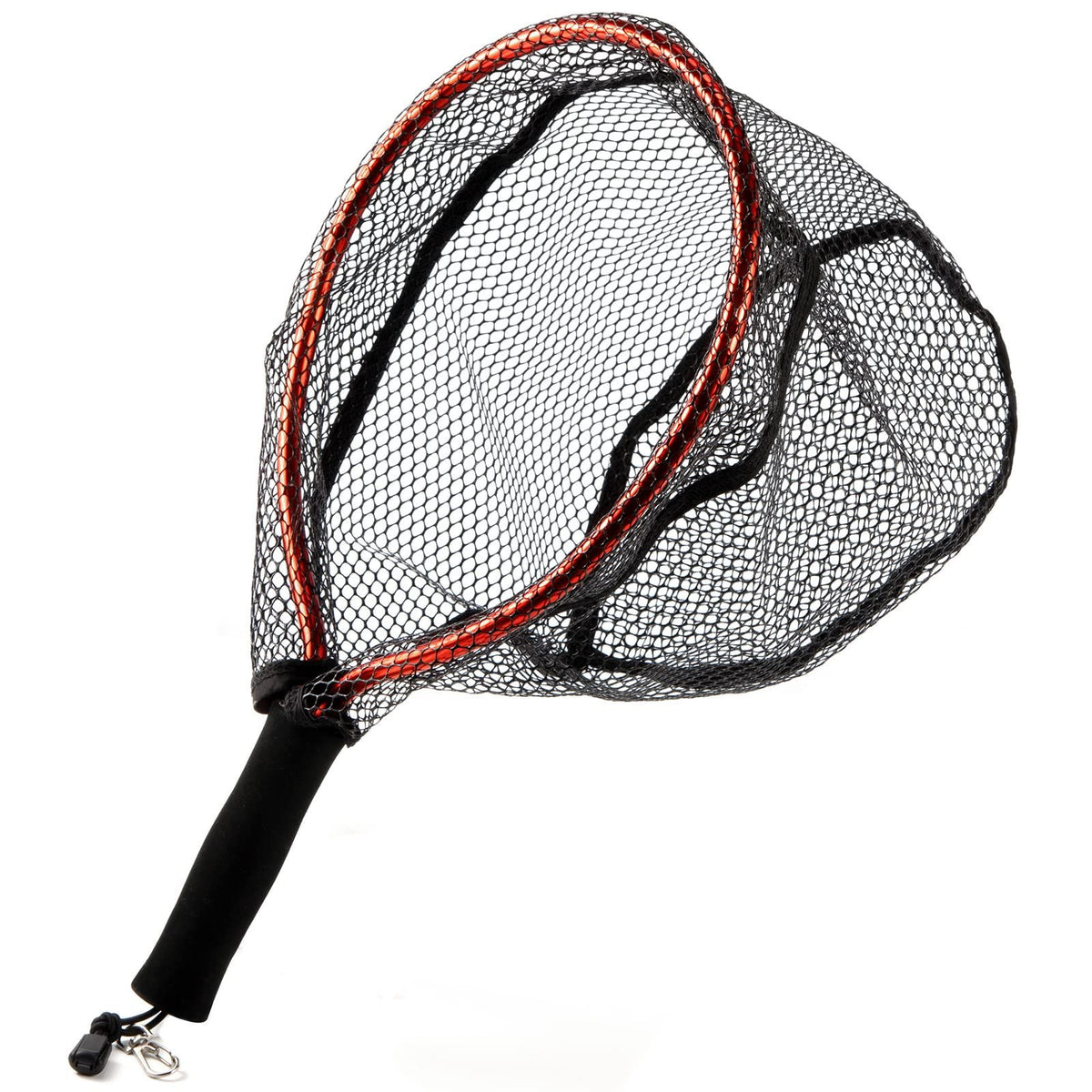 Fly Fishing Net Handle, Fishing Landing Nets Aluminum Alloy Frame, Rubber Coated Mesh Trout Net Kayak Fishing Nets