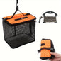 Floating Fish Keeper Net Bag Portable Quick Dry Mesh Storage for Sea and Rock Fishing-Orange L