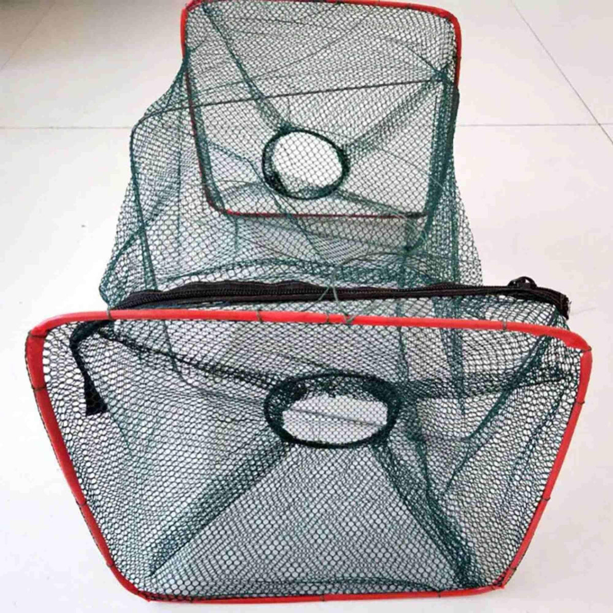 Fishing Bait Trap Fish Net Cast Dip Cage Crab Minnow Crawdad Shrimp Foldable