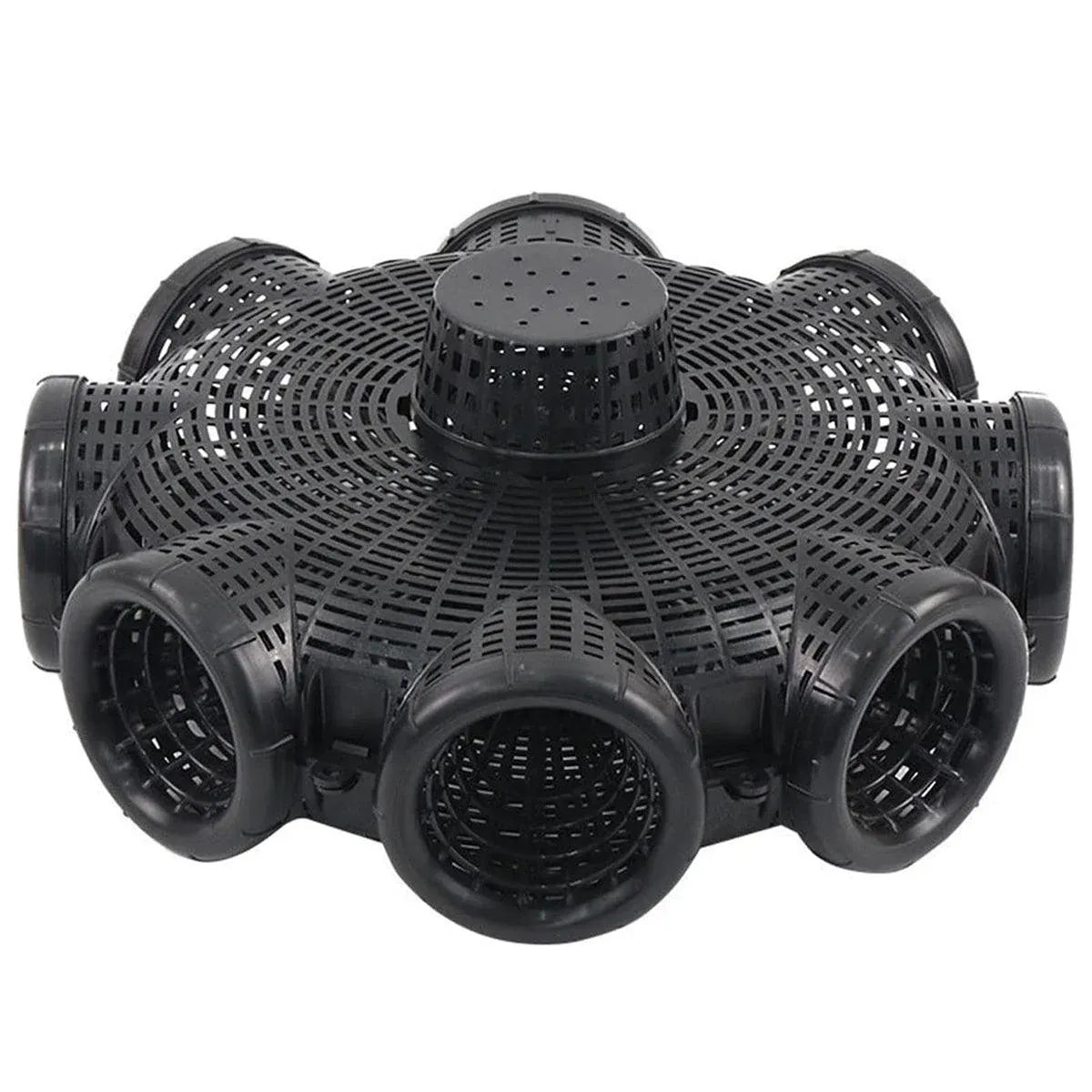 Eight Hole Eel Cage Ground Fish Trap Lobster Fishing Net Foldable Crab Catcher