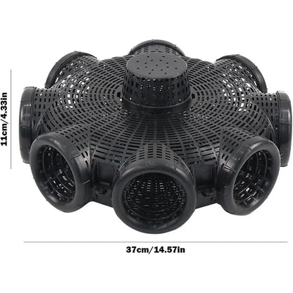 Eight Hole Eel Cage Ground Fish Trap Lobster Fishing Net Foldable Crab Catcher