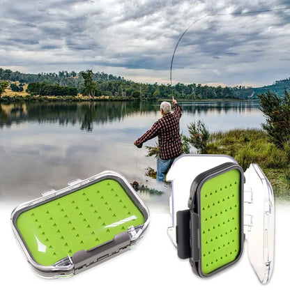 Fly Fishing Hook Box Portable for Fishing Fly Bait Hair Hook Secure Storage