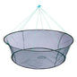 Open Folding Fishing Net Round Fishnet Portable Fish Pocket for Outdoor Angling - 80cm