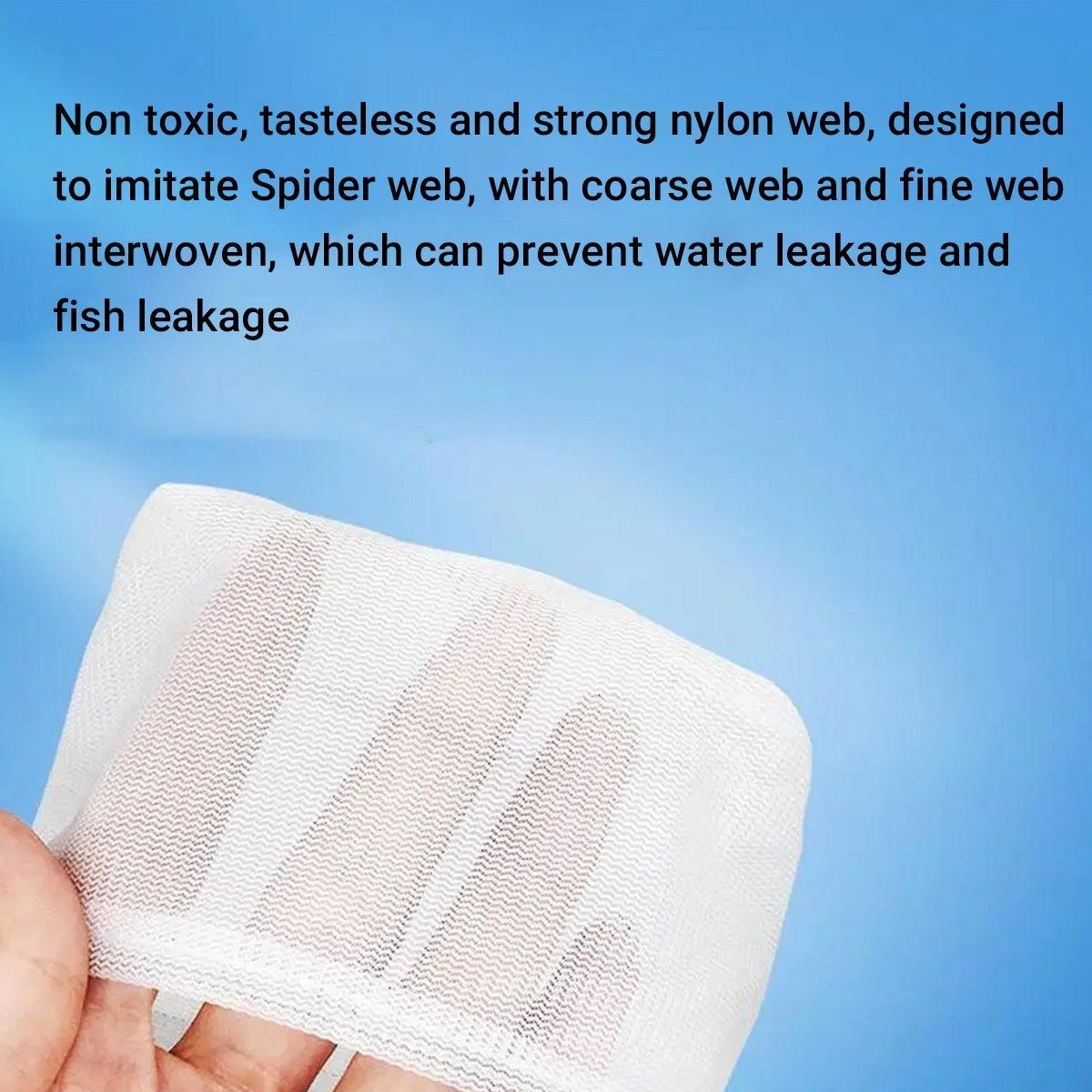 Retractable Fish Net for Fish Tank Pocket Fishing Net with Handle Aquarium Tools - Round-L