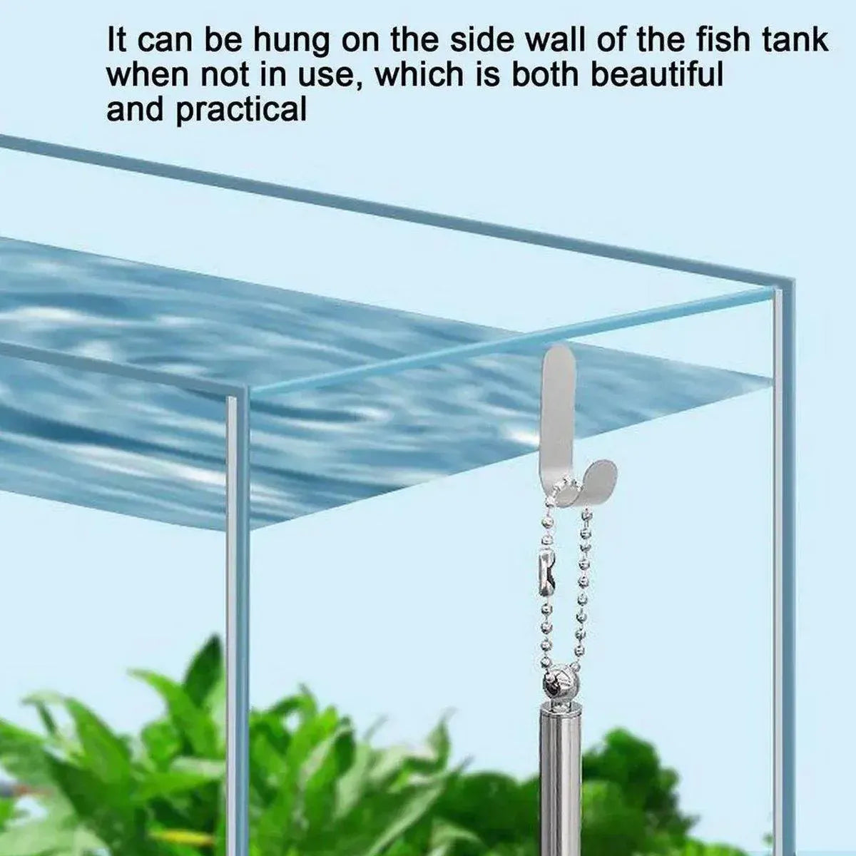 Retractable Fish Net for Fish Tank Pocket Fishing Net with Handle Aquarium Tools - Round-L