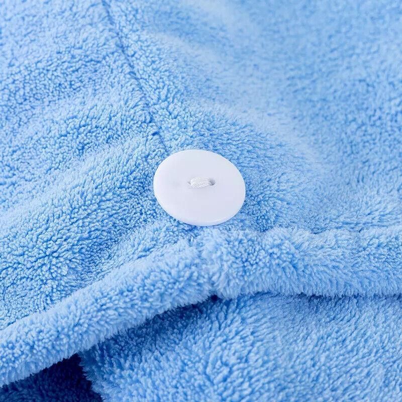 Fast Dry Hair Cap Wrap Towel Quick Drying Turban Bath Head Magic Wrap Hat Spa Au - Green