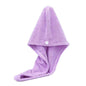 Fast Dry Hair Cap Wrap Towel Quick Drying Turban Bath Head Magic Wrap Hat Spa Au - Purple