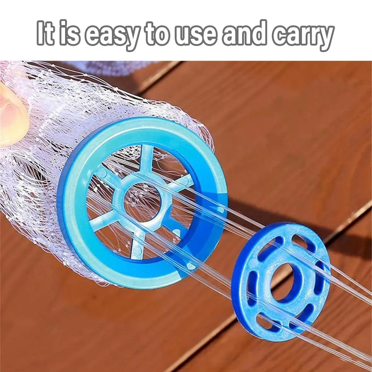 Frisbee Hand Casting Fishing Net Easy Throw Bait Net Swinging Tackle Gear - 360cm