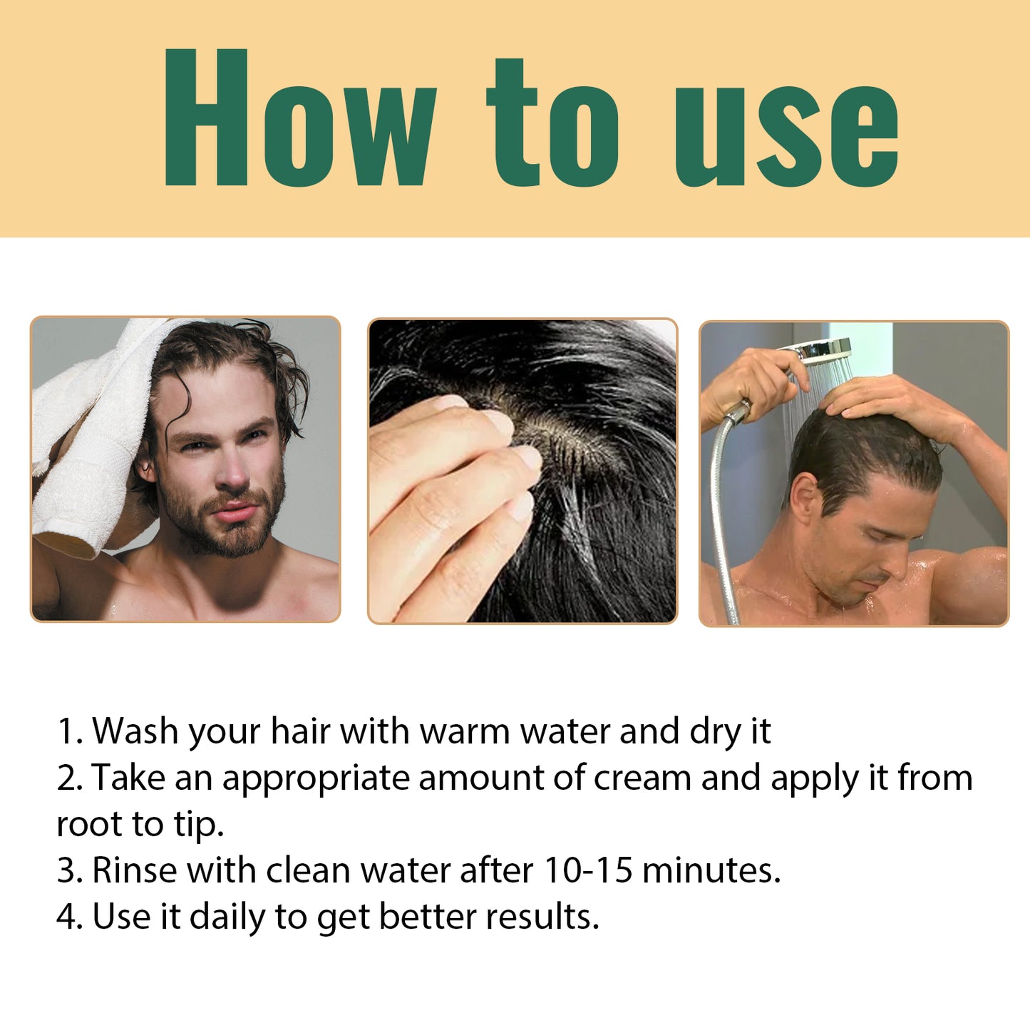 OUHOE Argan Oil Hydrating Hair Cream, Scalp Massage Moisturizing Root Soft Thick Hair Cream