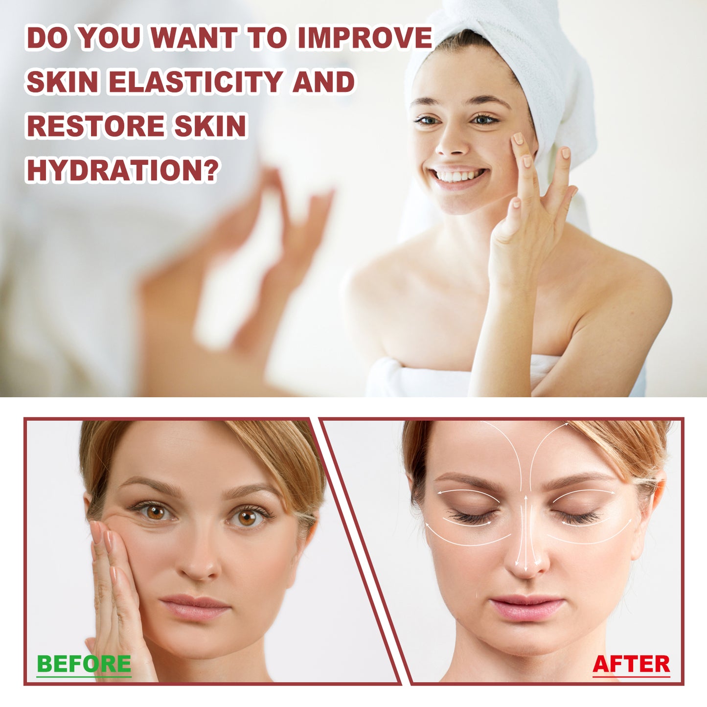 OUHOE Collagen Membrane, Lighten Wrinkles, Bags, Dark Circles, Firm Skin, Plump And Moisturize Eye Rejuvenation Mask