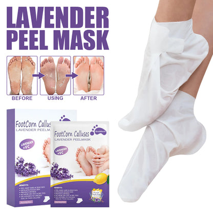 West&Month Lavender Peel Mask, Moisturizing Foot Cleansing Keratin Anti-cracking And Dead Skin Care Foot Mask
